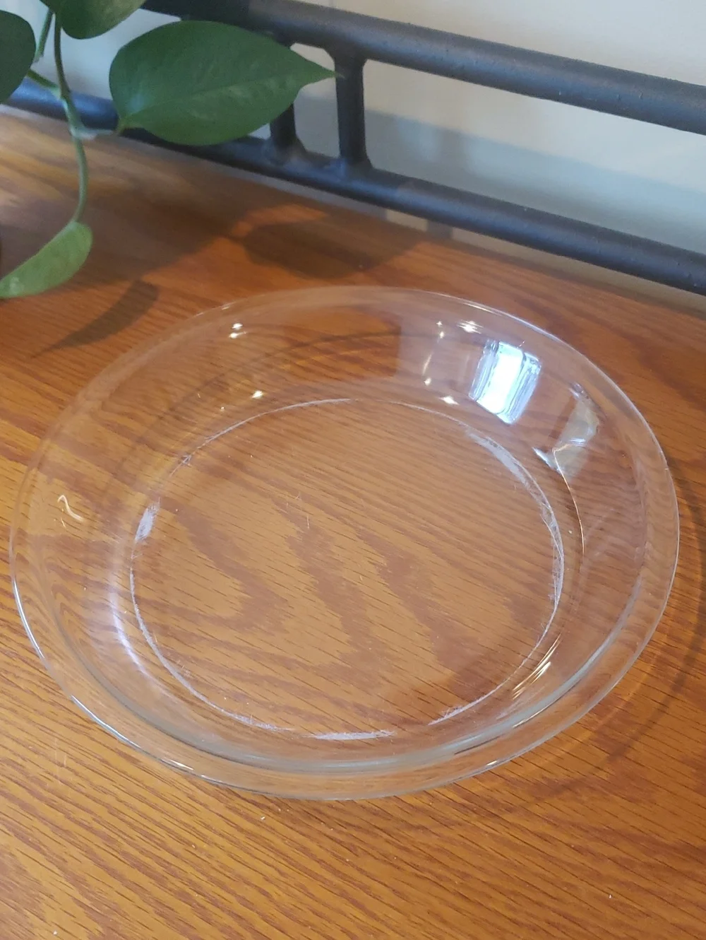 Vtg PYREX Clear Glass Pie Dish - 9